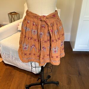 Anthropologie bohemian skirt with pockets